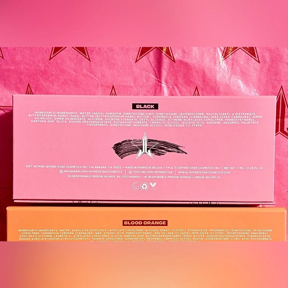 JEFFREE STAR Cosmetics Approved Black MASCARA Volume & Length Lashes Makeup NEW